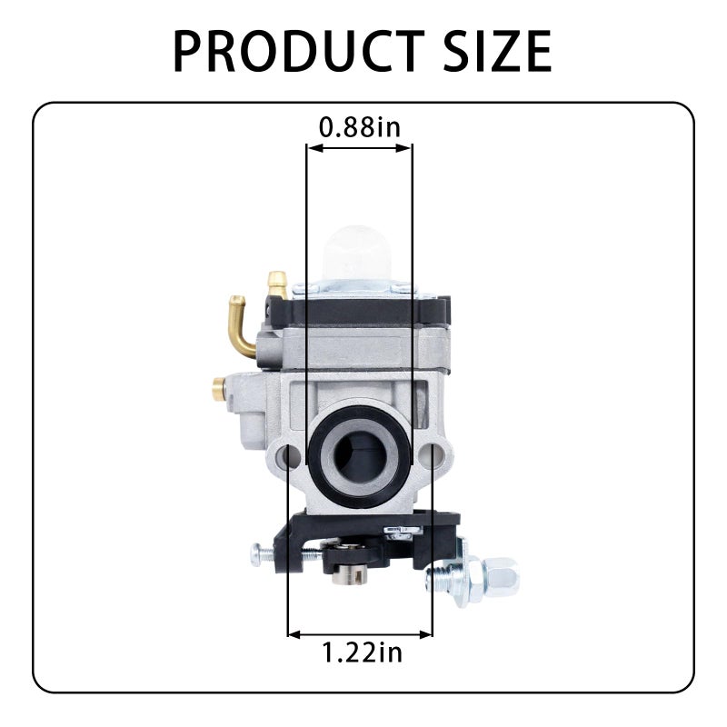 KELKONG Carburetor for Badger WB26BCI 26cc 2-Cycle Grass Shears - Compatible with 2-in-1 Straight Shaft Trimmer - Image 2